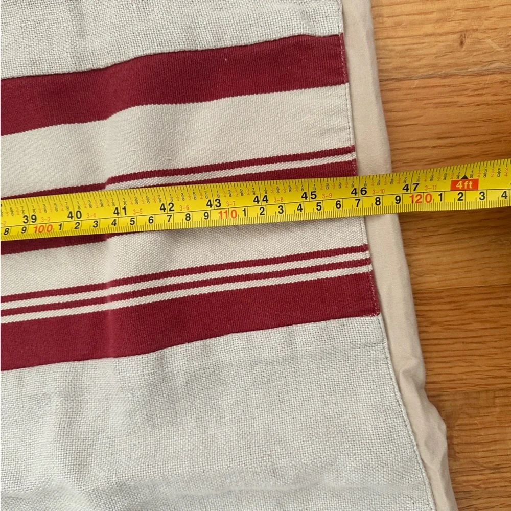 Pottery Barn Stripe Red And Cream 50